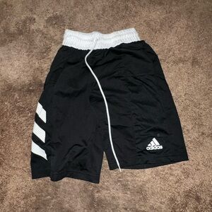 Adidas Black and White Sports Shorts